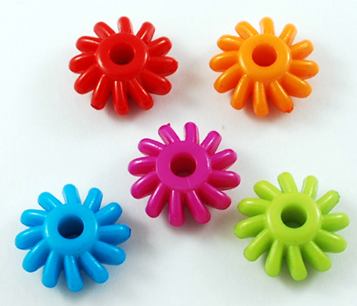 Opaque Gear Bead