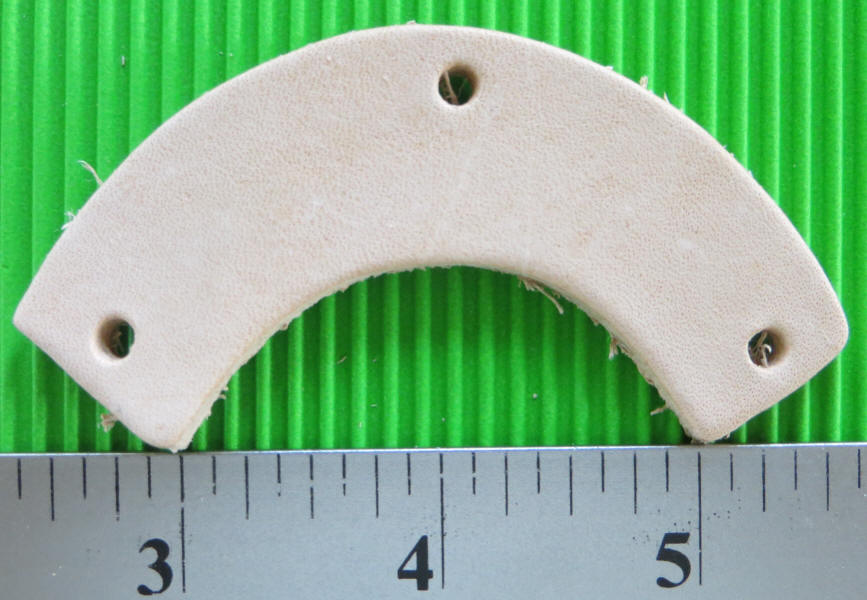 Leather Rainbow with three 1/8 holes.